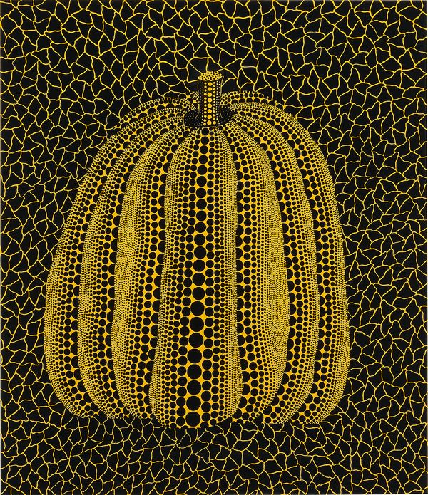 草間彌生《一個南瓜 (2)》，1990年作。 拍品 256 ，估價400,000 - 600,000港元